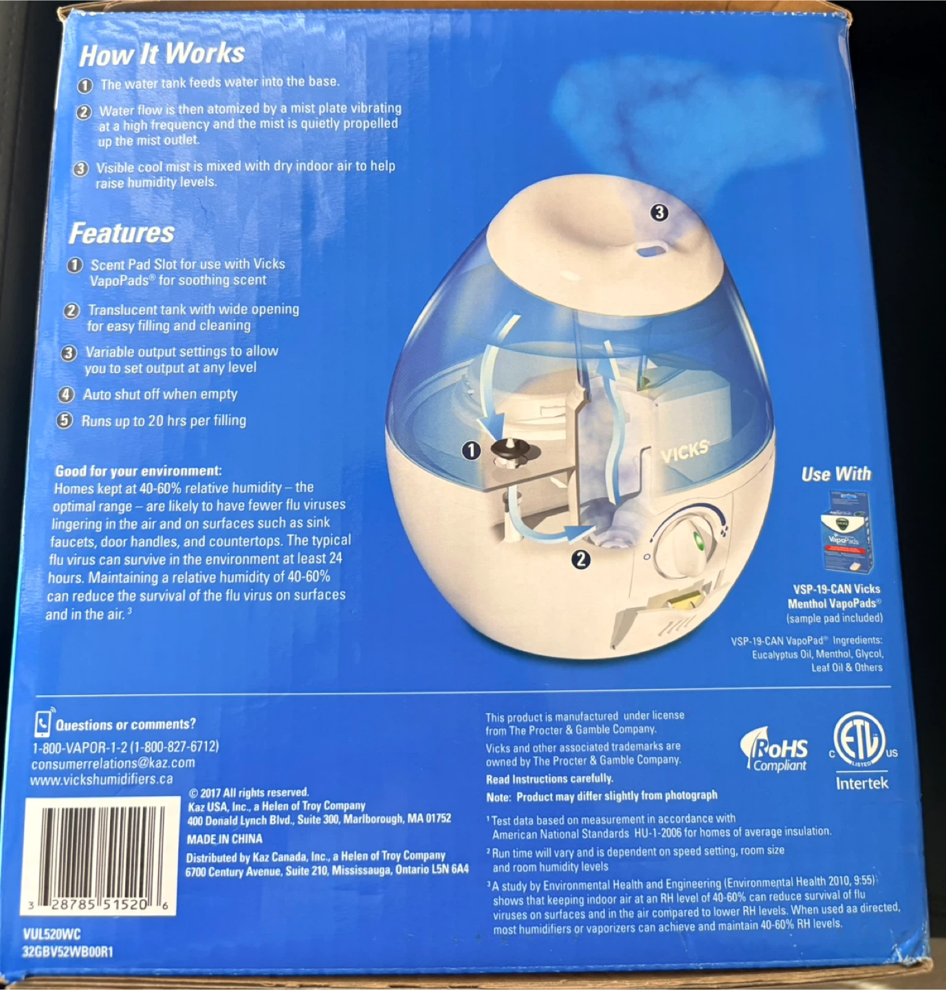 Vicks Mini FilterFree CoolMist Humidifier - photo 3