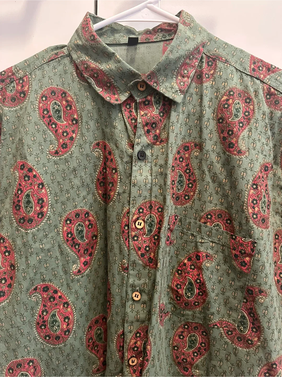 Printed Button-Down Shirt image indicator(2)