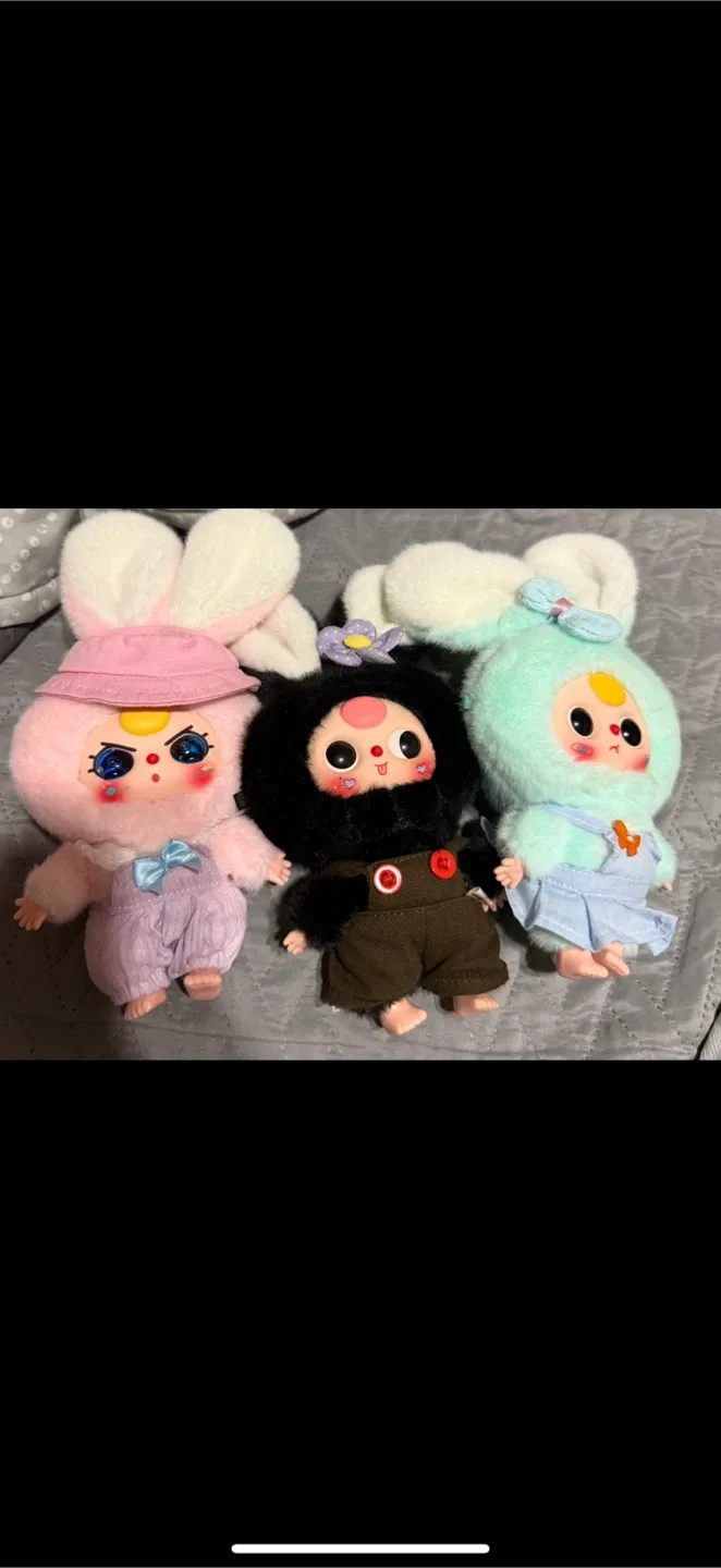Baby Three Cute Plush Dolls