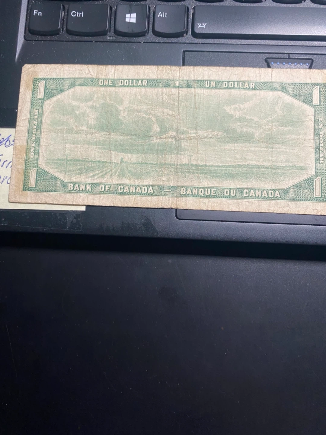 Canada one dollar bill - photo 2