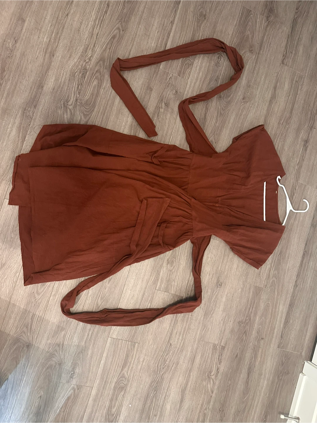 Wrap Dress - Brown - photo 3