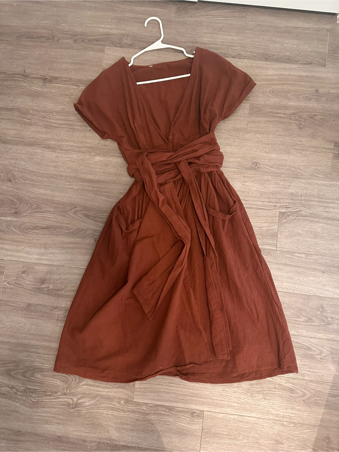 Wrap Dress - Brown - photo 2