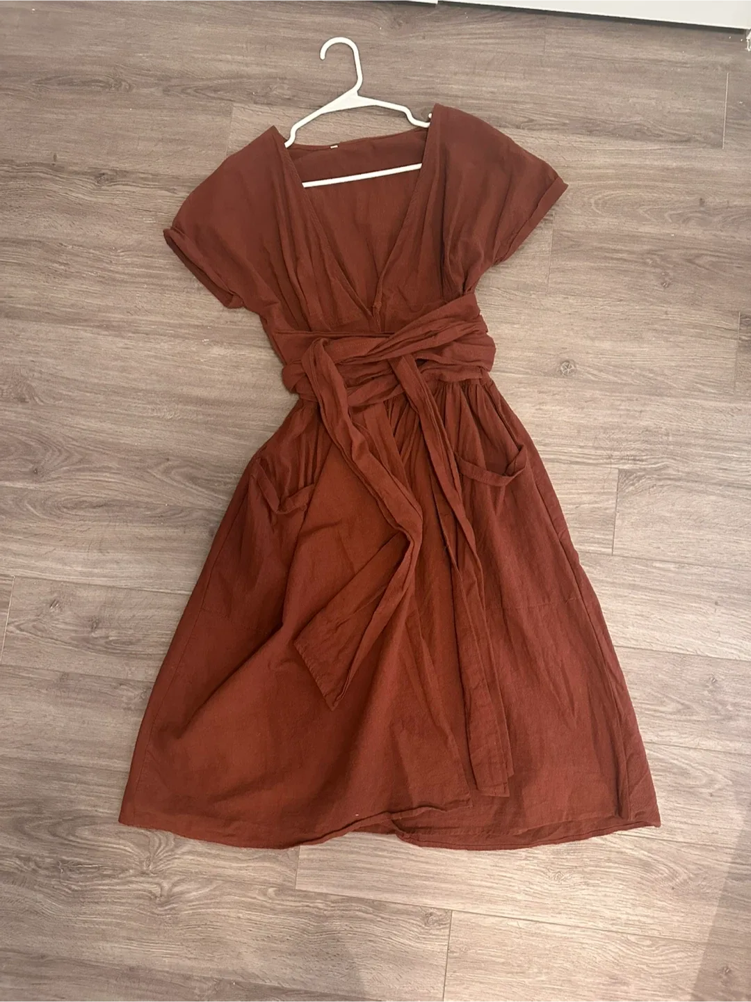 Wrap Dress - Brown image indicator(2)