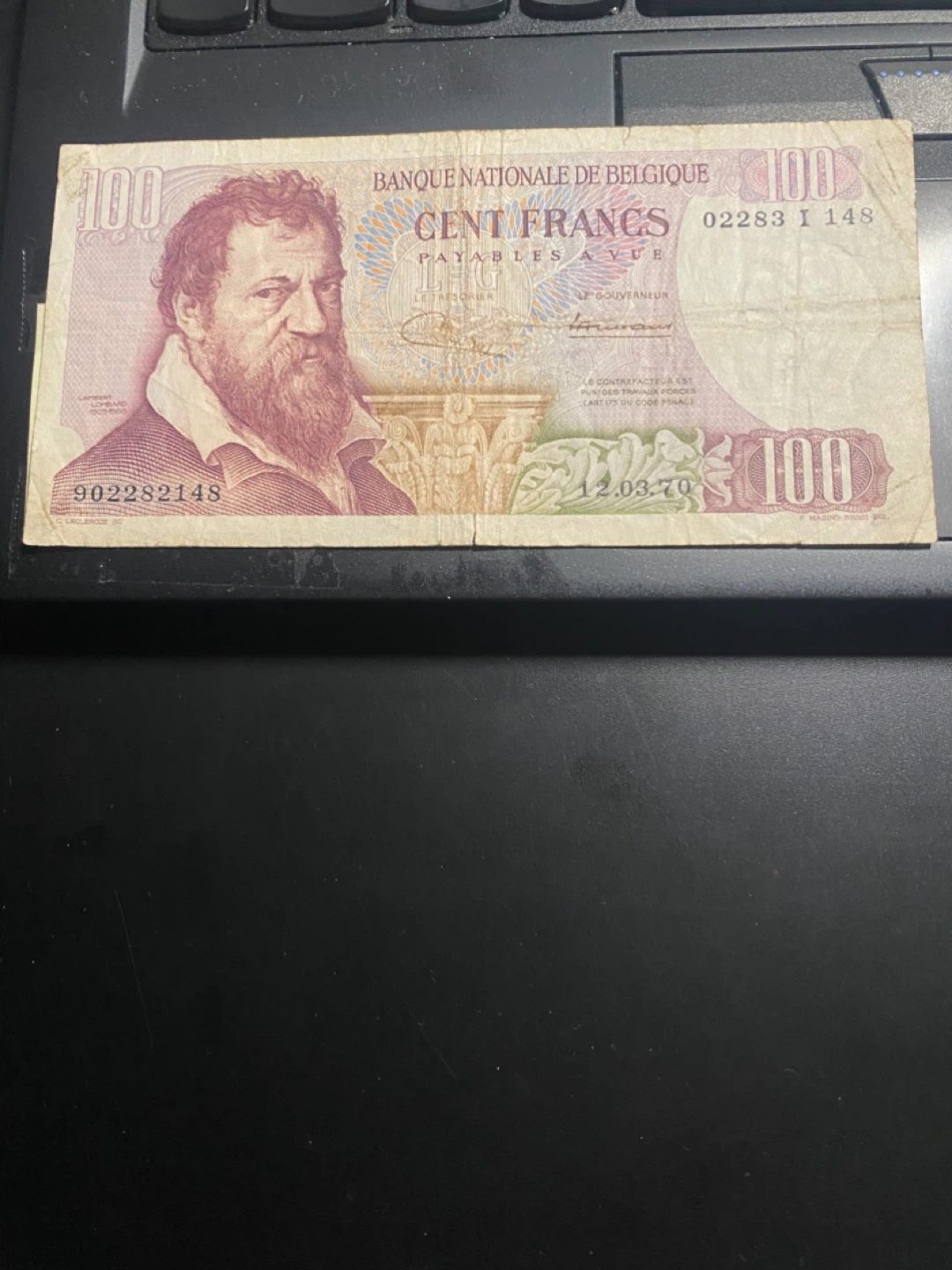 Cent Francs ( Banque National De Belgique )
