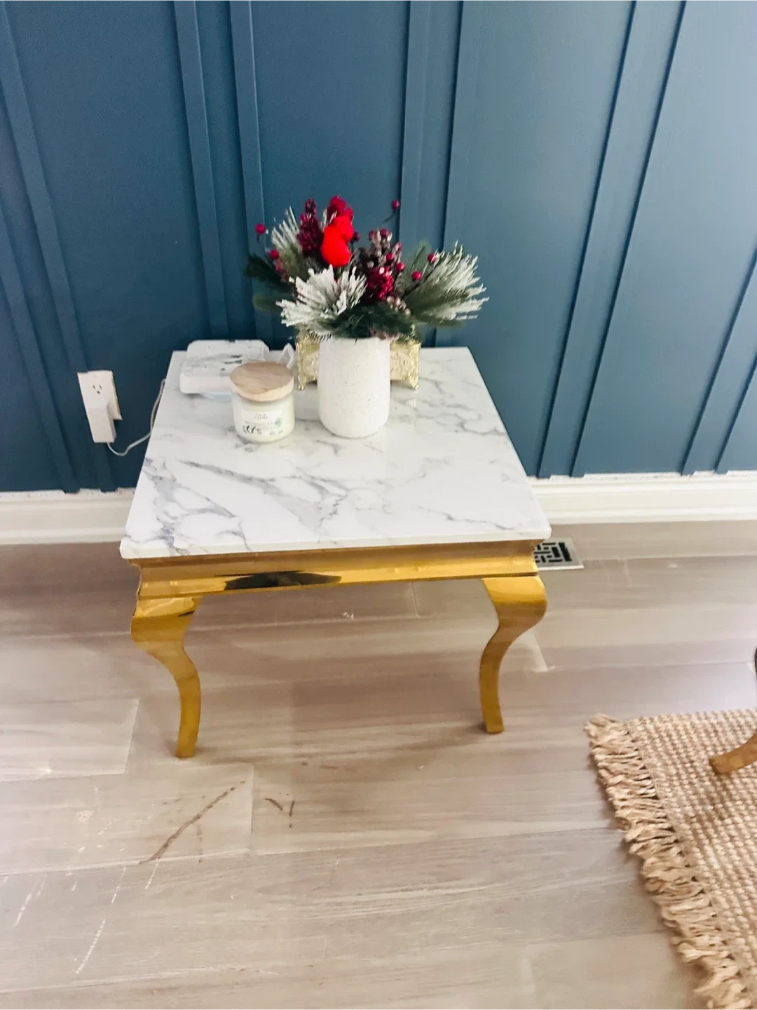 Real Marble Top Coffee & End Table Set image indicator(3)