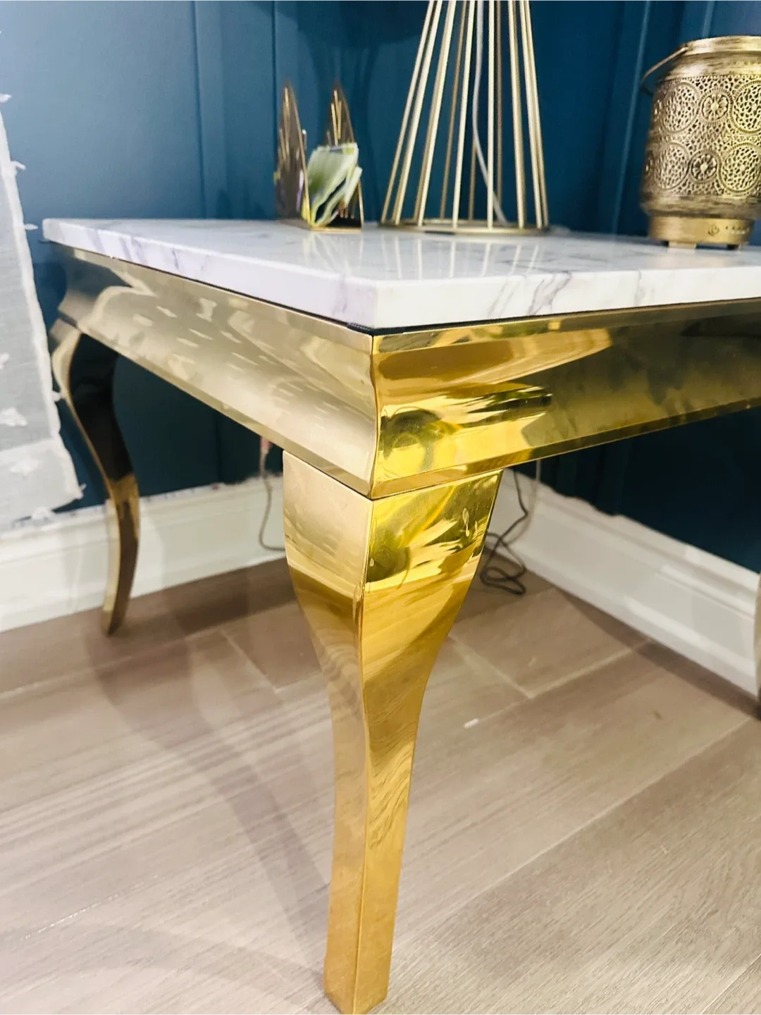 Real Marble Top Coffee & End Table Set image indicator(6)