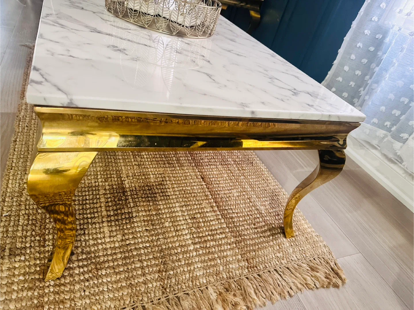 Real Marble Top Coffee & End Table Set image indicator(5)