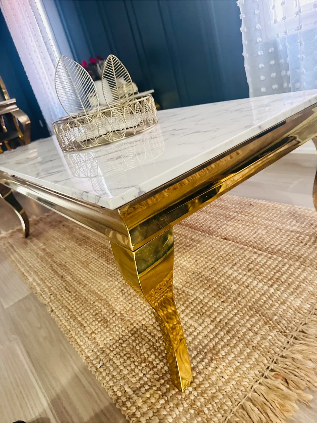 Real Marble Top Coffee & End Table Set image indicator(7)