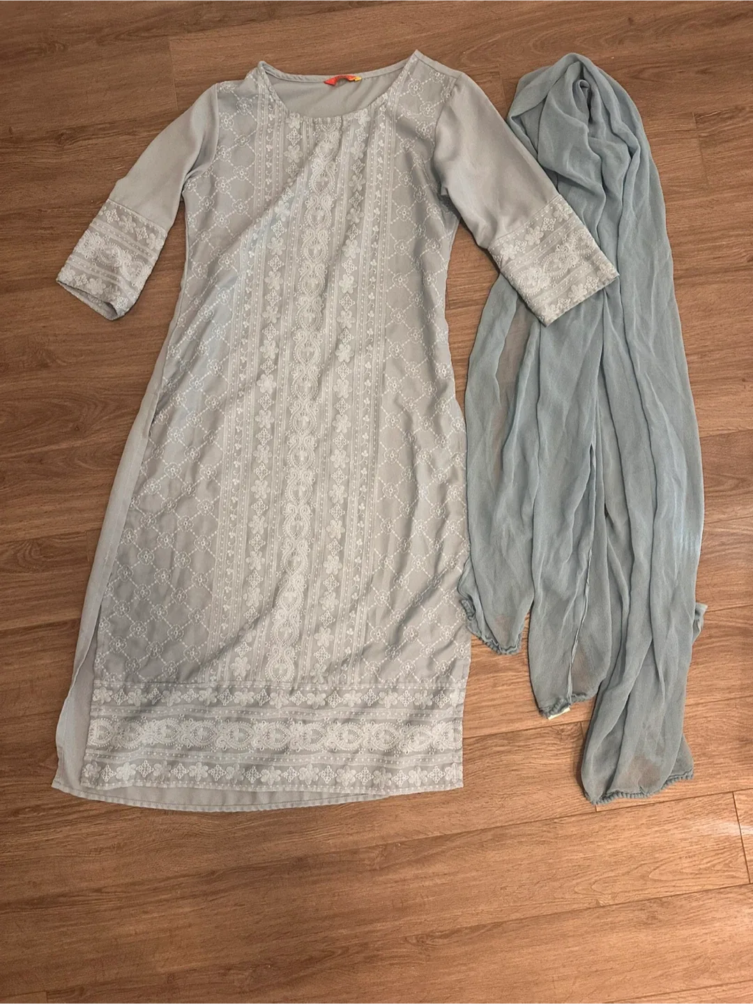 Light Blue Salwar Kameez Suit thumbnail