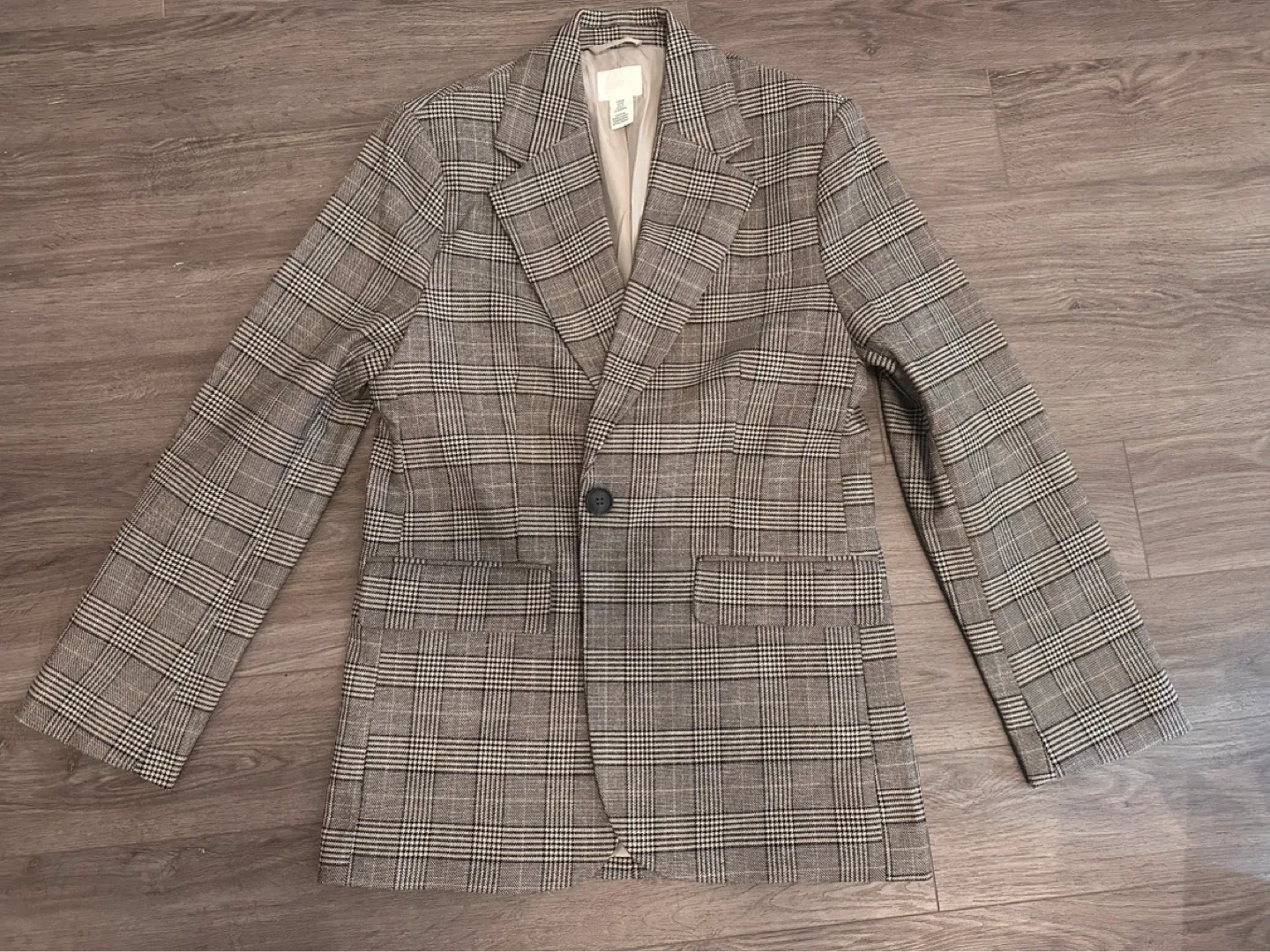 H&M Plaid Blazer - Size Small thumbnail