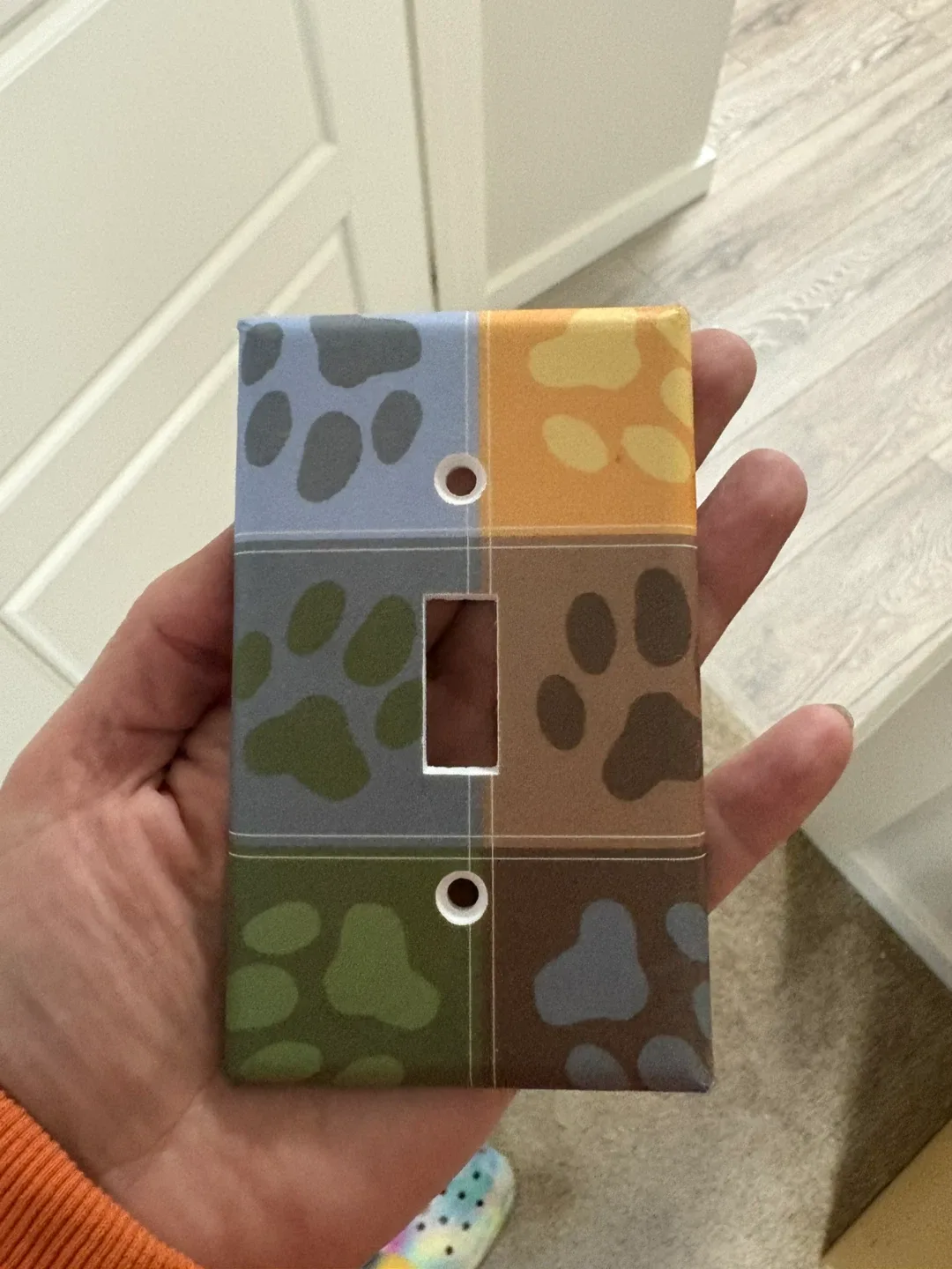 Paw Print Light Switch Cover thumbnail