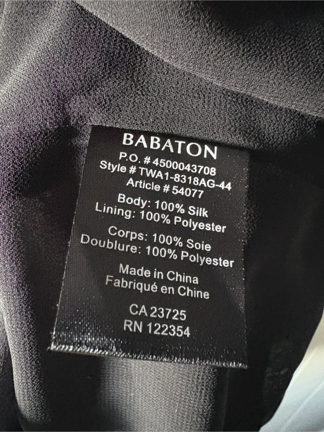 Babaton Black Silk Dress -Size 6 image indicator(3)