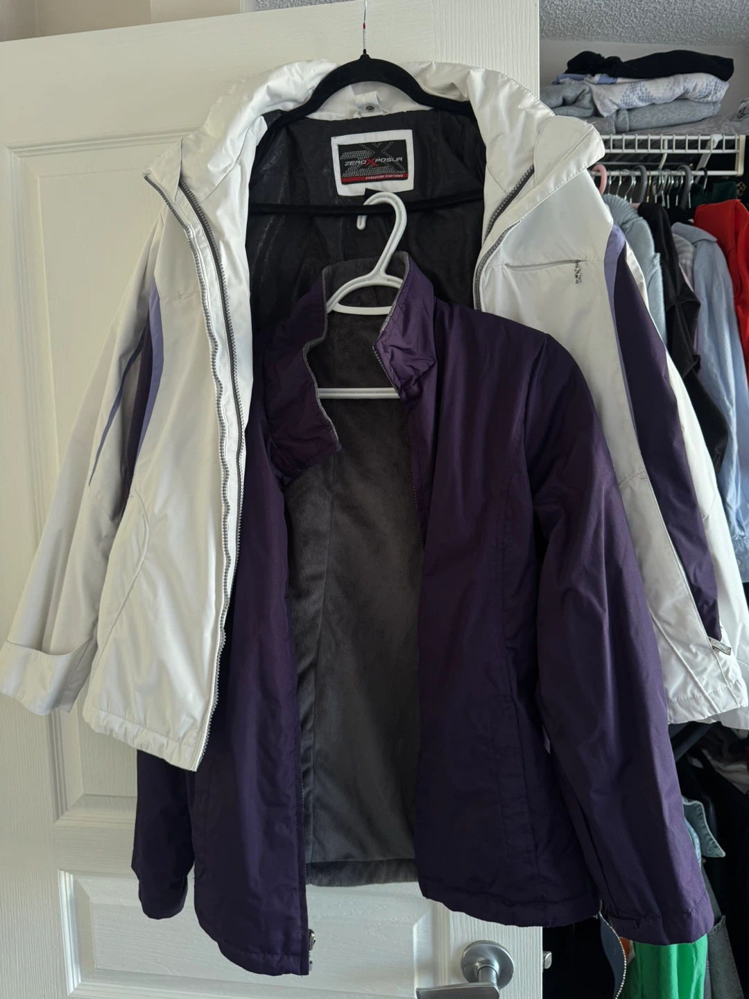 ZeroXposur Women's 3-in-1 Winter Jacket, White/Purple - photo 2