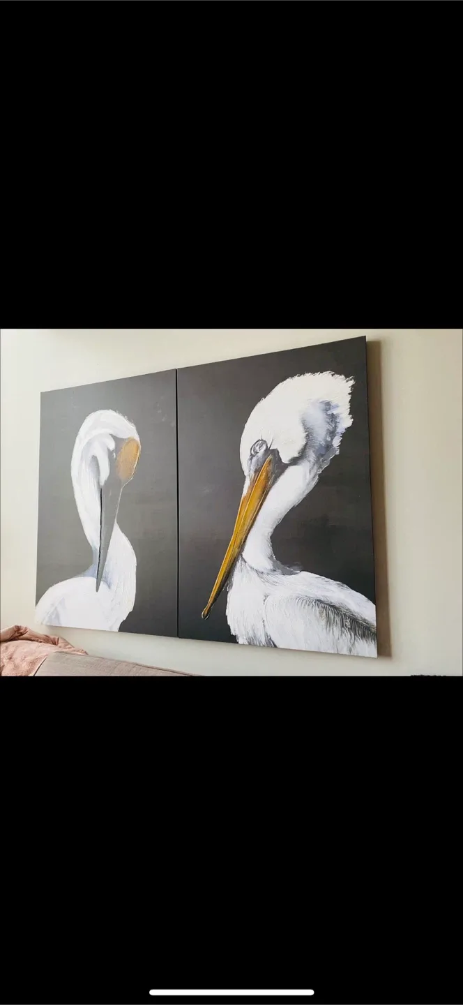Pelican Wall Art - Set of 2