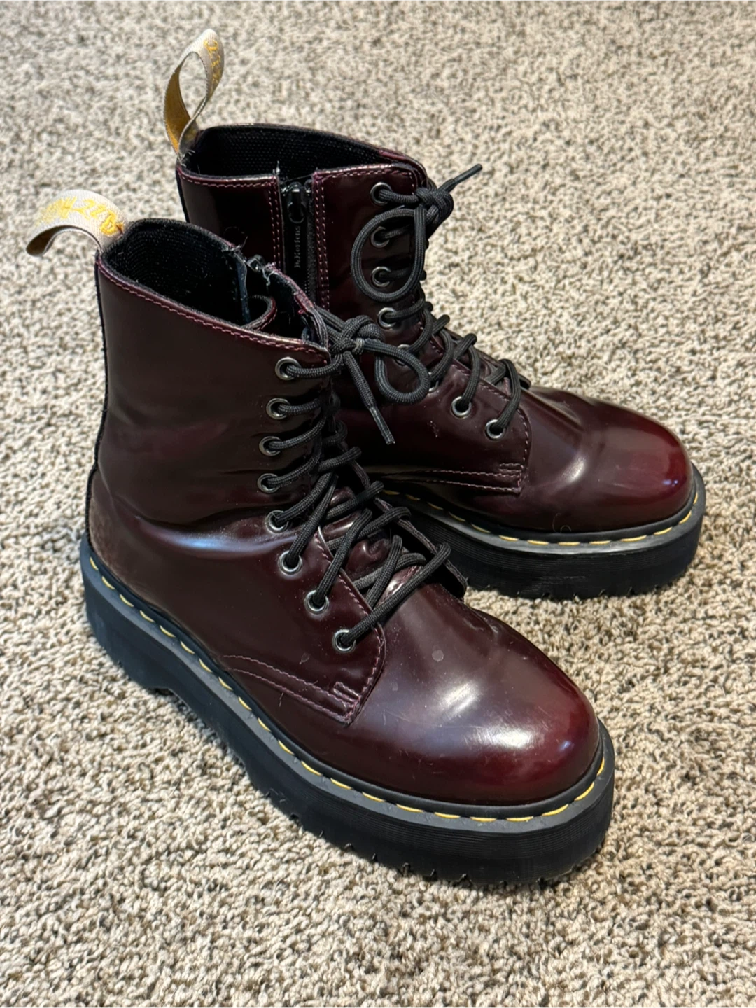 Dr. Martens Vegan Jadon II Platform Boots - US Women's 8