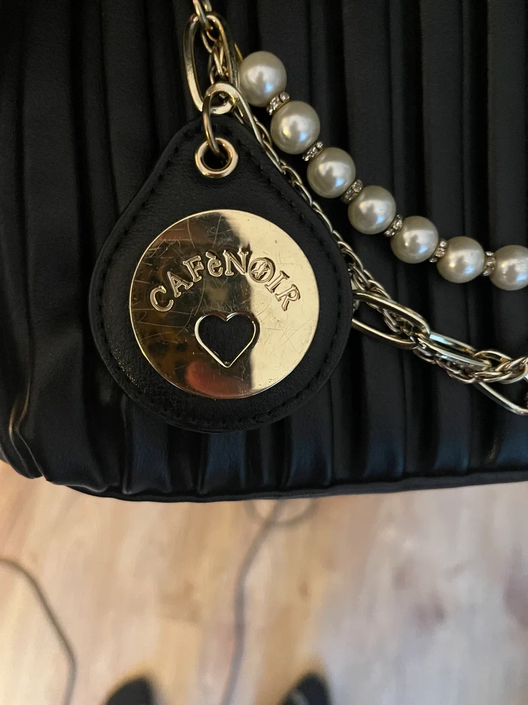 Cafe Noir Faux Leather Black Customizable Crossbody/Clutch Bag image indicator(7)