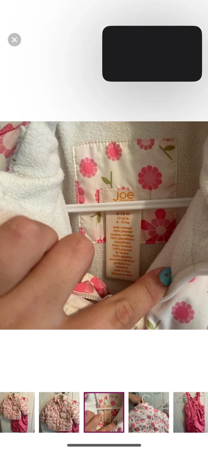 Joe Fresh please mom pink Snowsuit Set (6-12 months) image indicator(3)