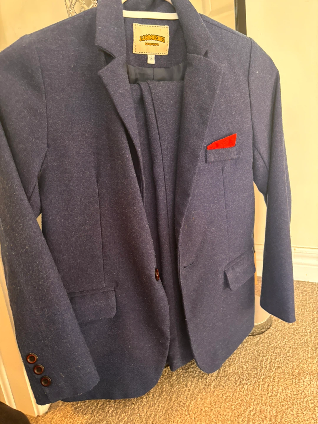 Boys Navy Blue Suit - Size 8-10
