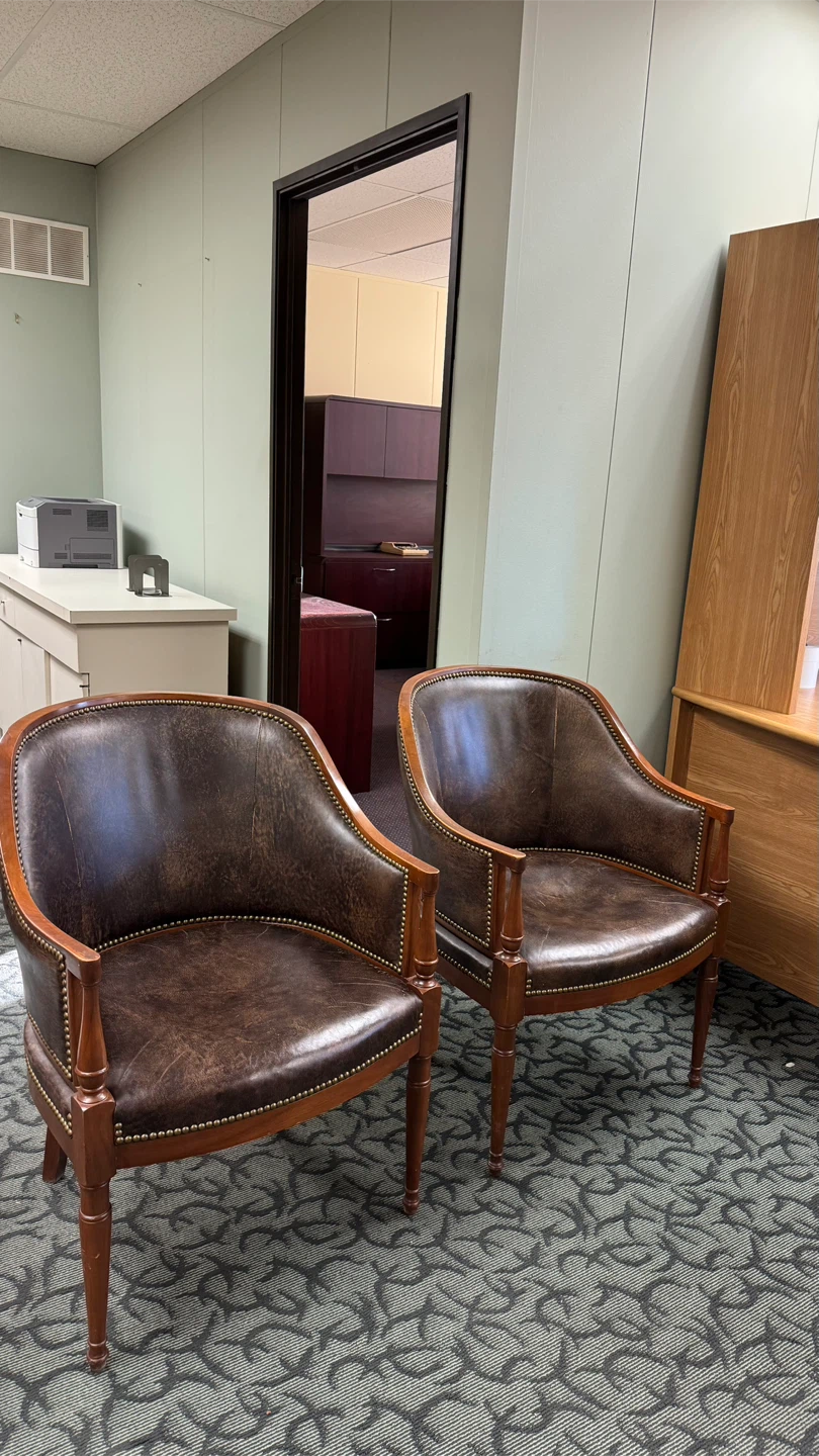 Leather Armchair - Brown