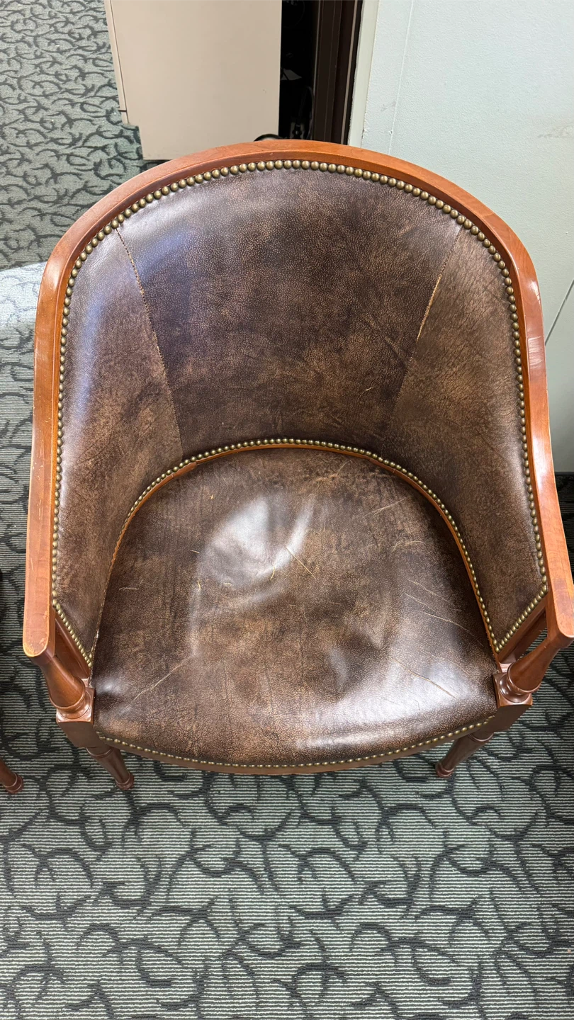 Leather Armchair - Brown - photo 2