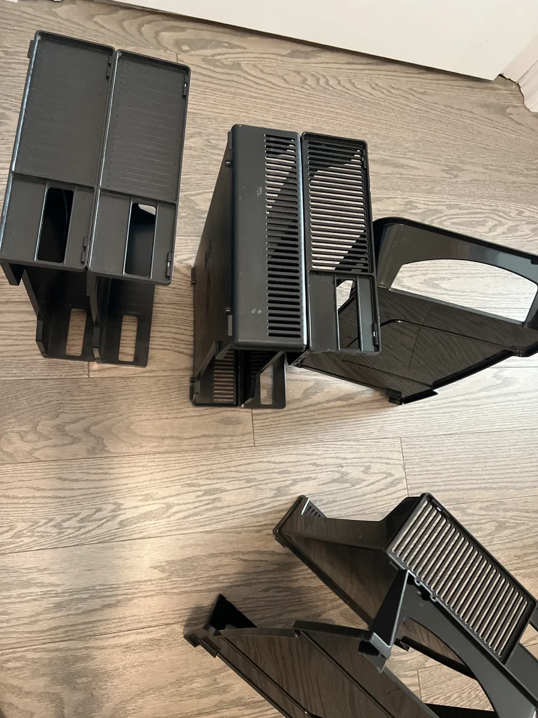 Black Plastic Storage Bins/Trays image indicator(4)