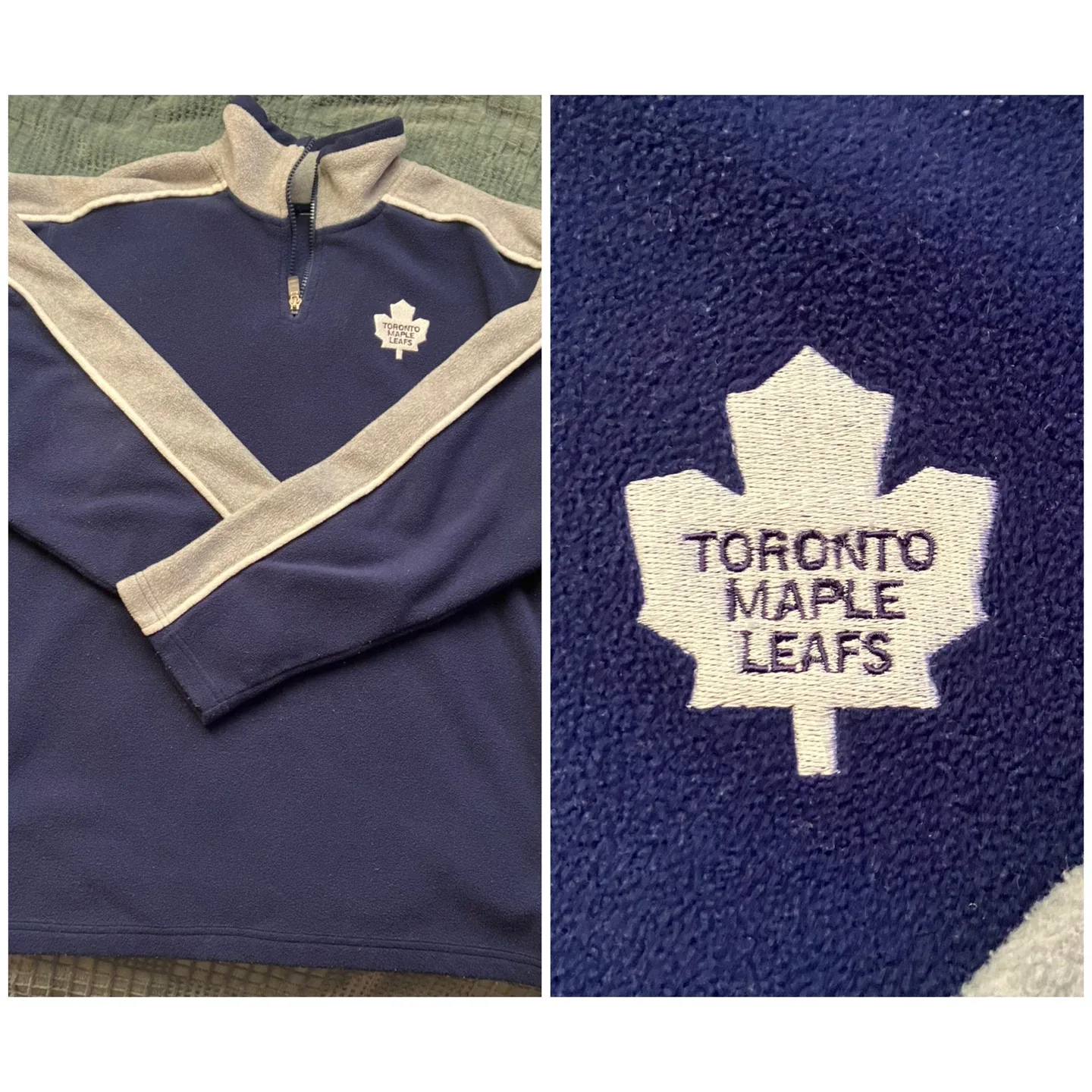 (NHL) Toronto Maple Leafs Fleece Pullover - Size Men M/L thumbnail