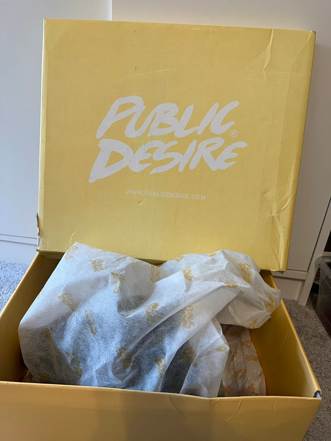 Public Desire Black Platform Boots - Size 7