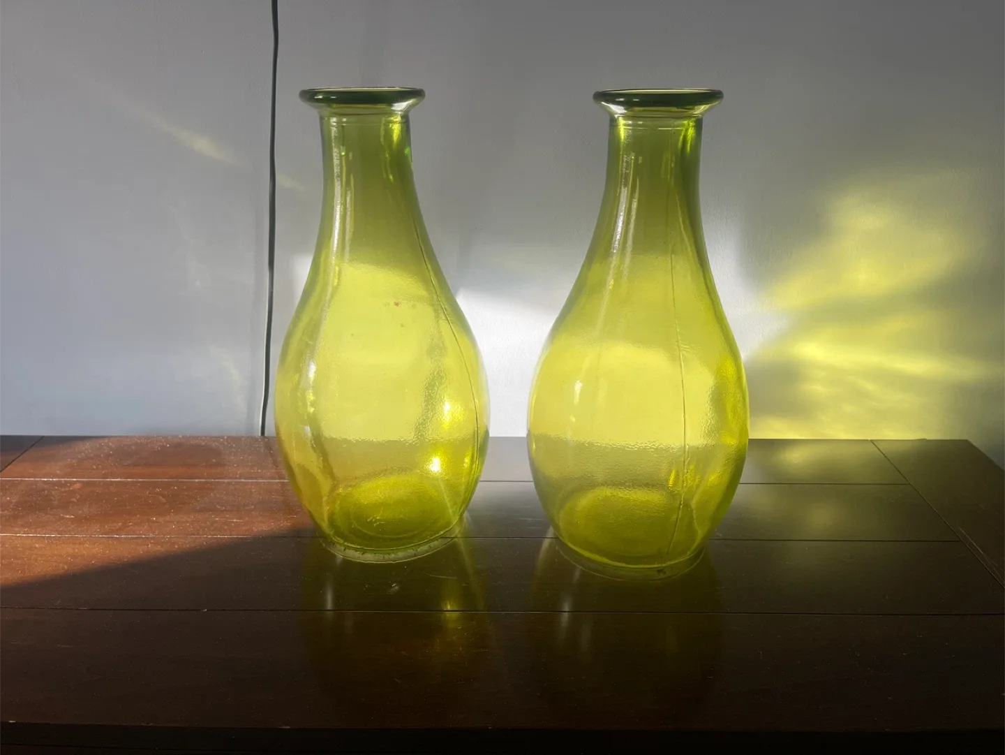 Yellow Glass Vase