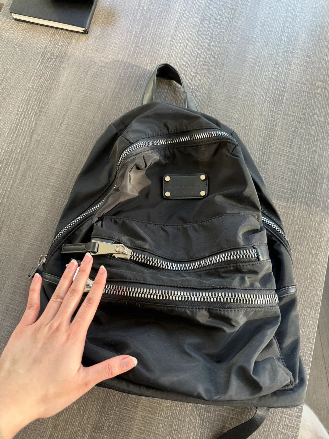 Black Nylon Backpack image indicator(2)