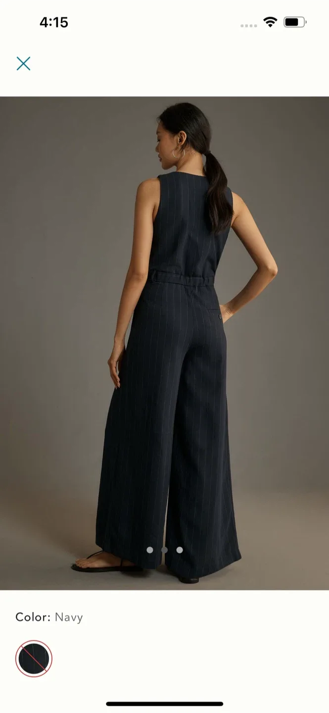 BNWT Anthropologie The Avery Jumpsuit by Maeve 2 image indicator(2)