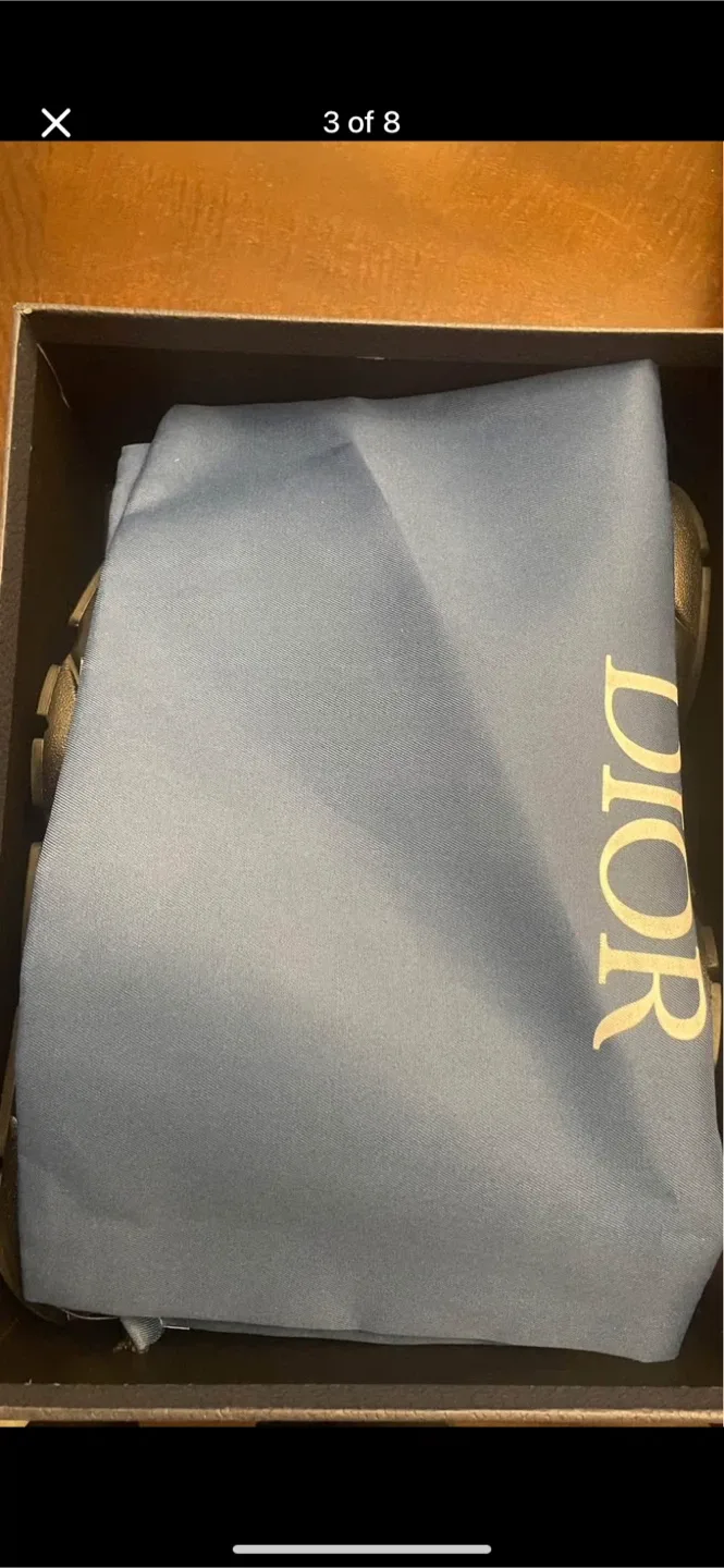 Dior B22 Calf Mesh All Black Sneakers - Size 45 image indicator(3)