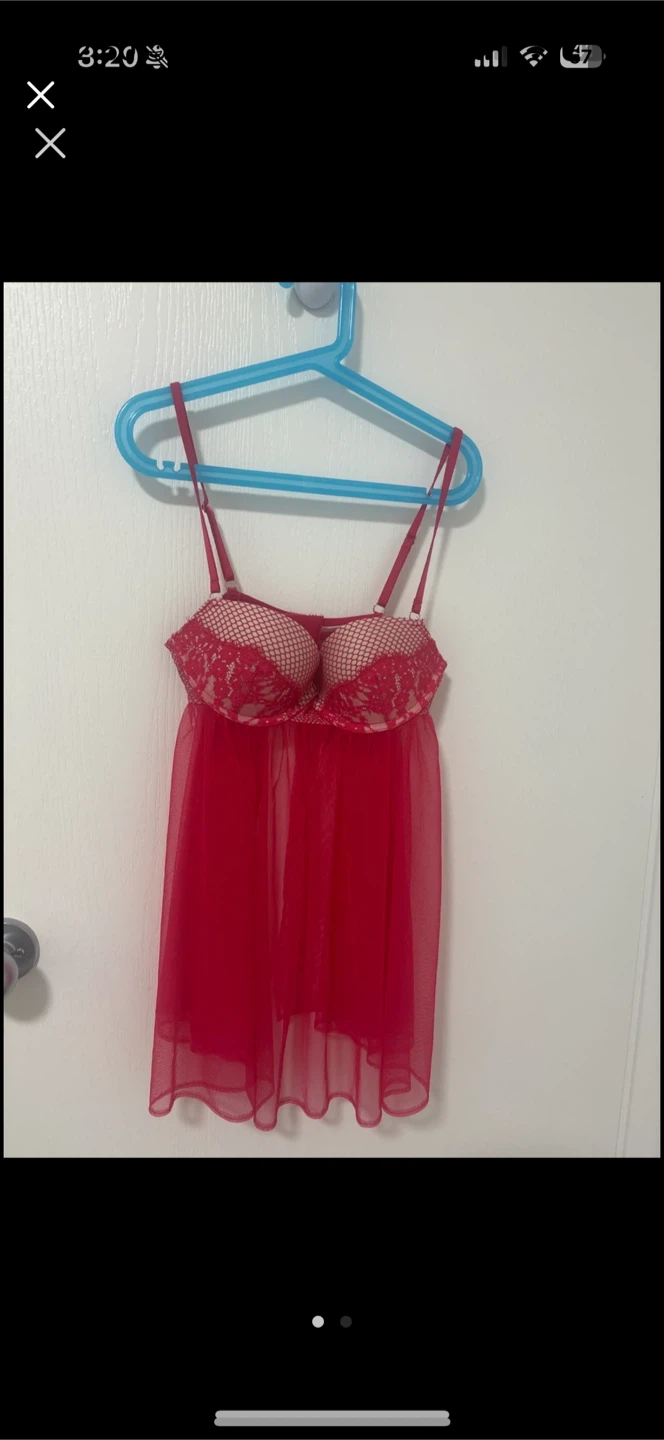 Victoria's Secret Red Lingerie - Size 34B - photo 2