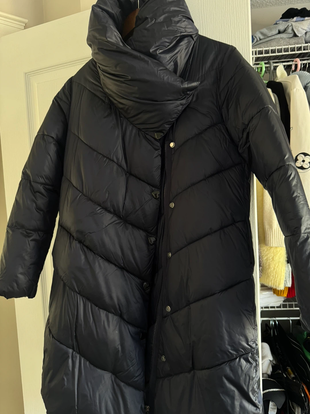 Kagijiao Black Puffer Coat - Size M S - photo 4