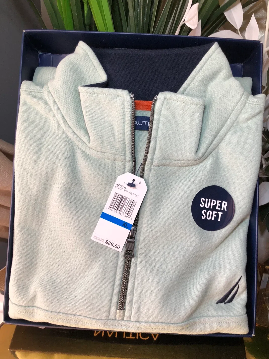 New Nautica K2787M Zip Jacket Frost XL image indicator(3)