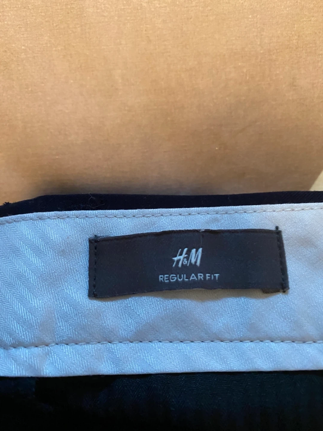 H&M Regular Fit Navy Blue Pants - photo 3