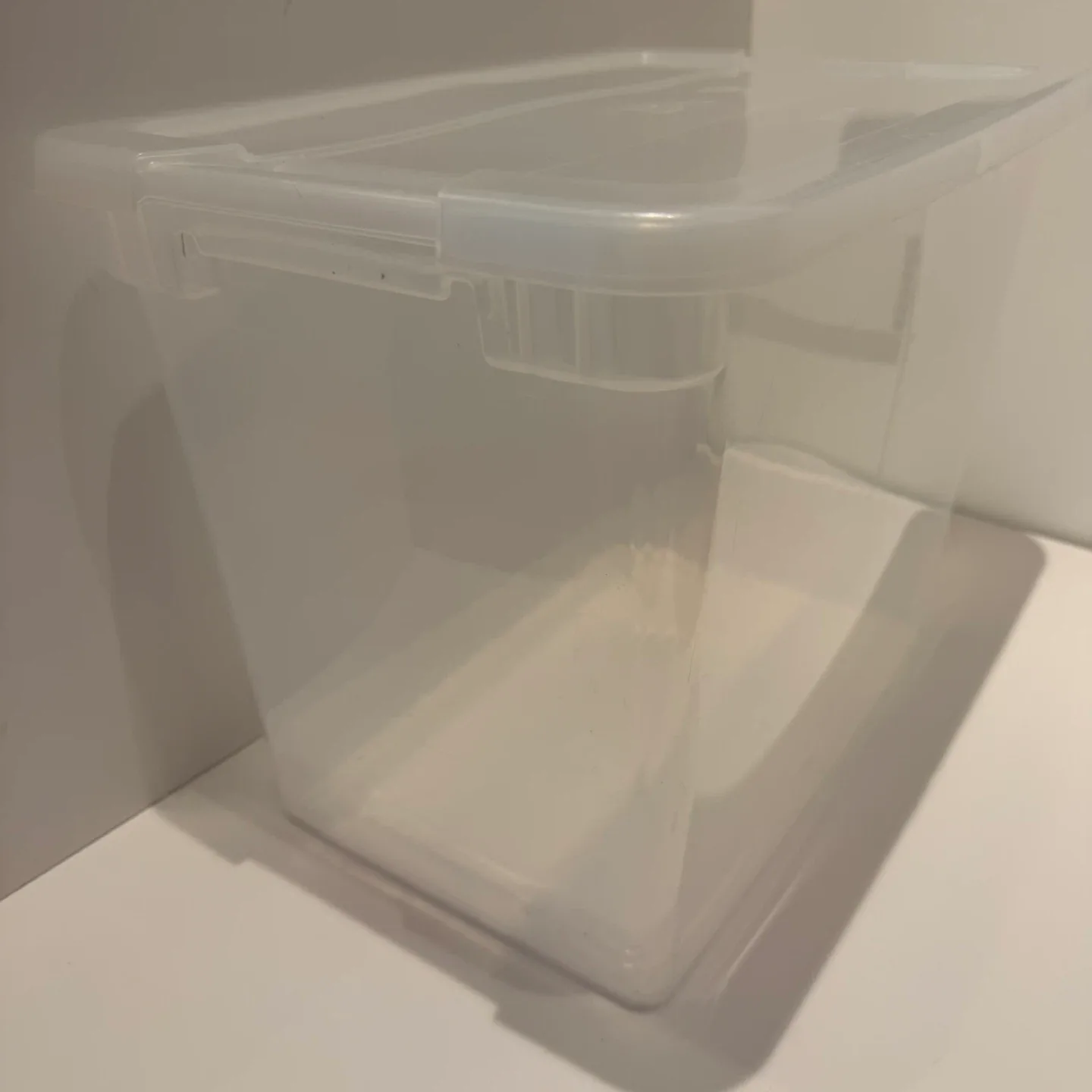 Clear Storage Box with Lid (2 for $10) image indicator(4)