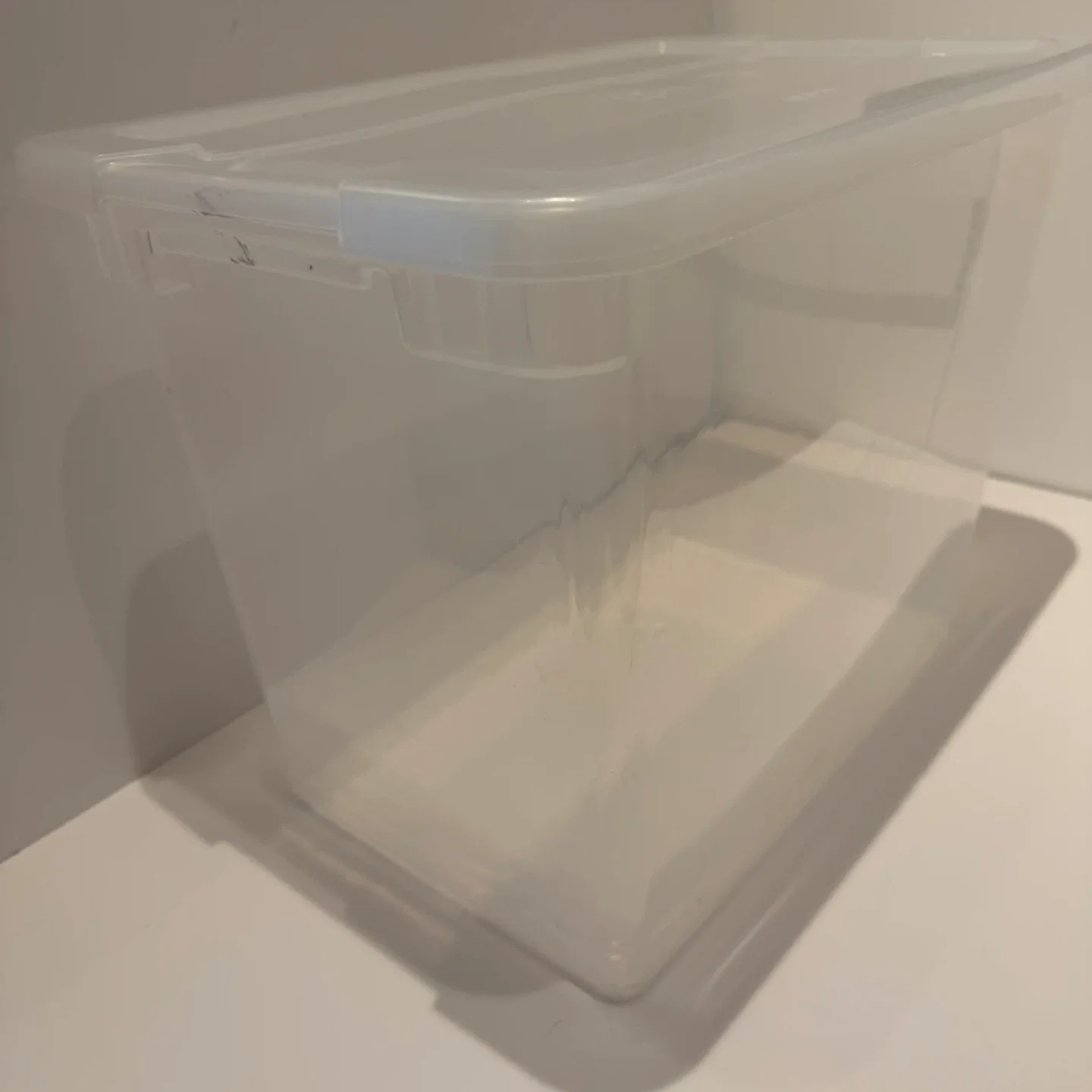 Clear Storage Box with Lid (2 for $10) image indicator(3)