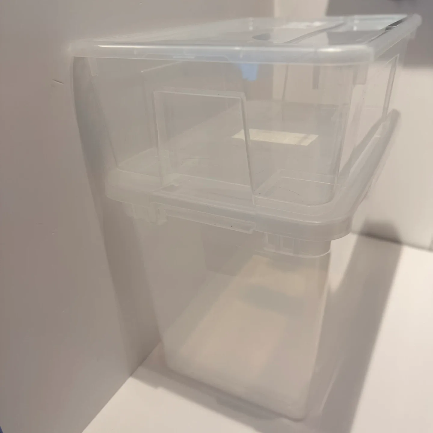 Clear Storage Box with Lid (2 for $10) image indicator(2)