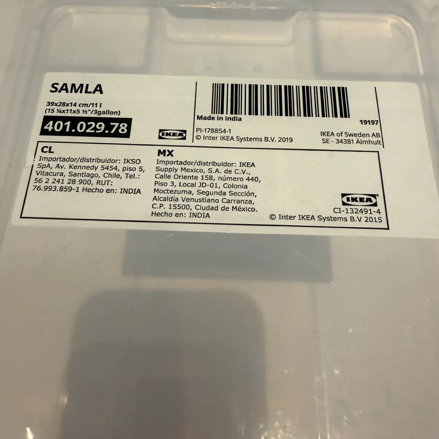 Clear Storage Box with Lid (2 for $10) image indicator(8)