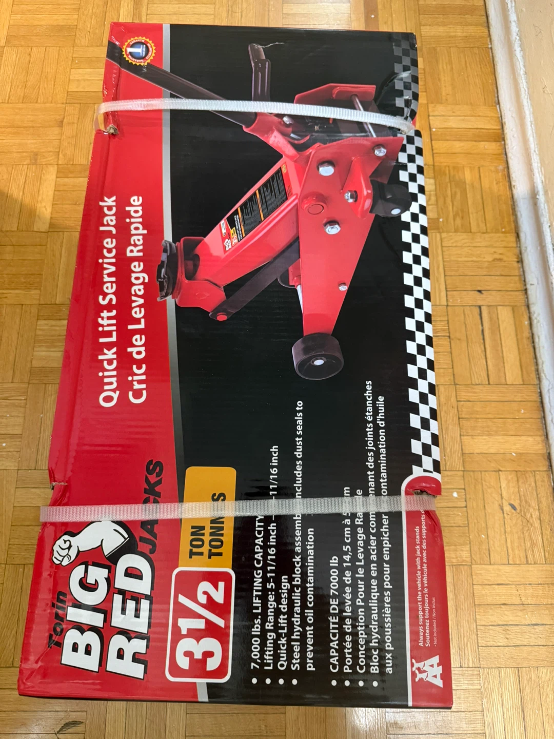 Torin BIG RED 3 1/2 Ton Quick Lift Service Jack