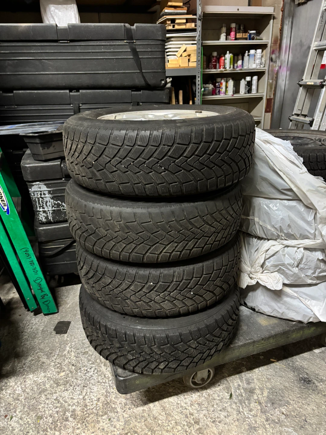 Set of 4 Winter HD617 Tires on Dodge Rims - photo 3