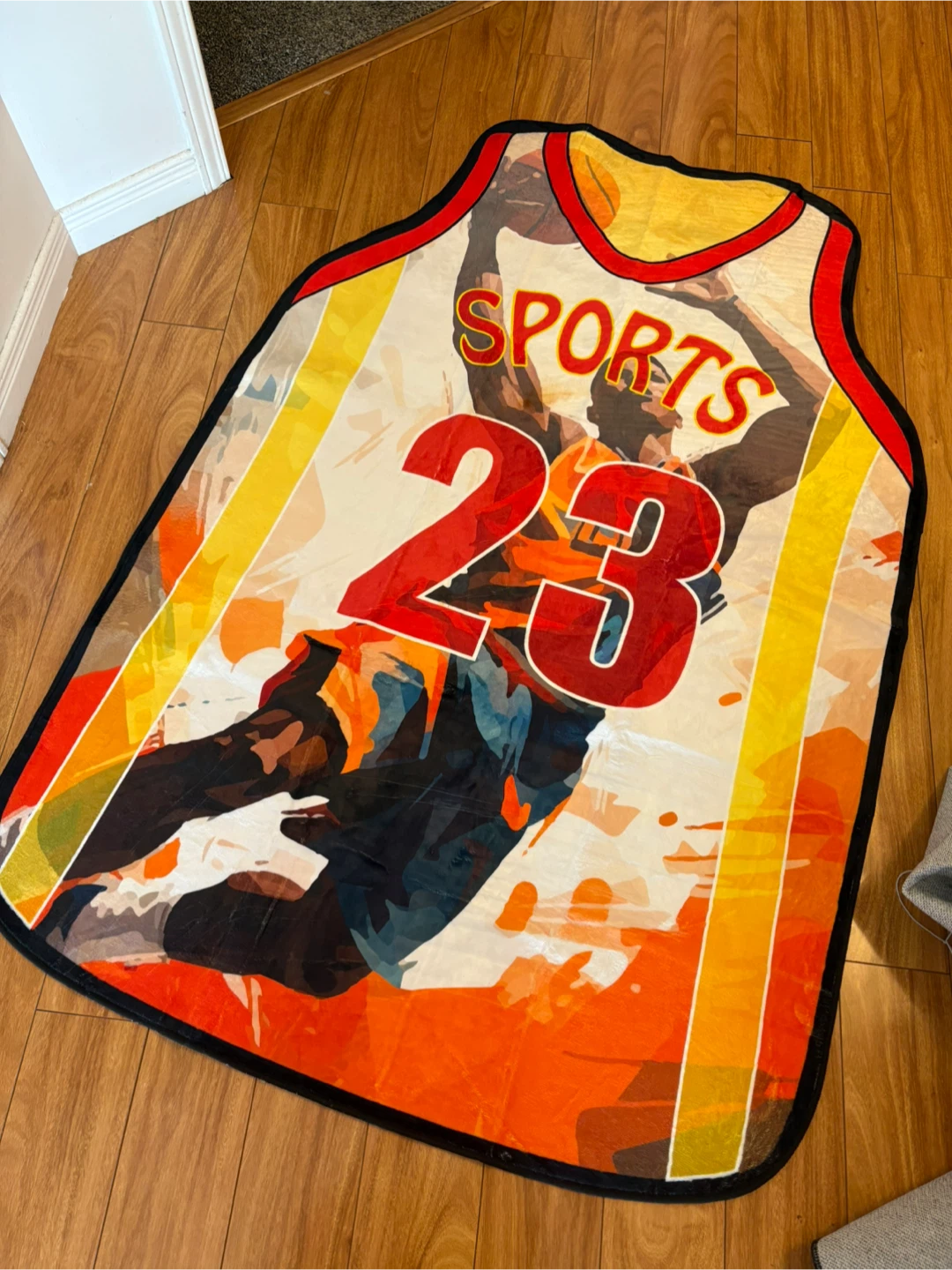 Brand new basketball jersey-shaped Area Rugs 5x3.4ft - photo 5
