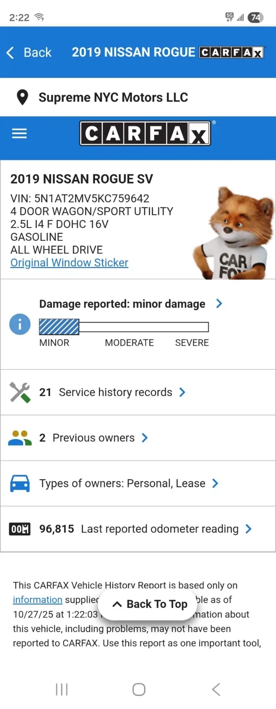 2019 Nissan rogue SV image indicator(9)