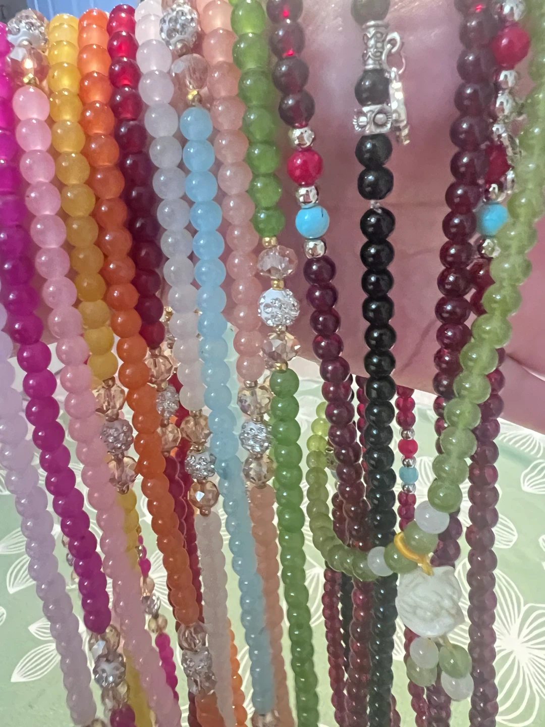 Long beaded bracelets
