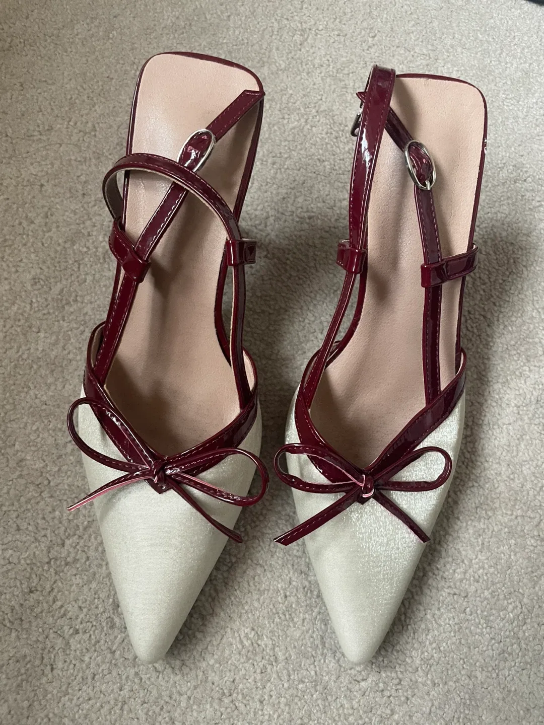 Burgundy Heels - Size 36 thumbnail