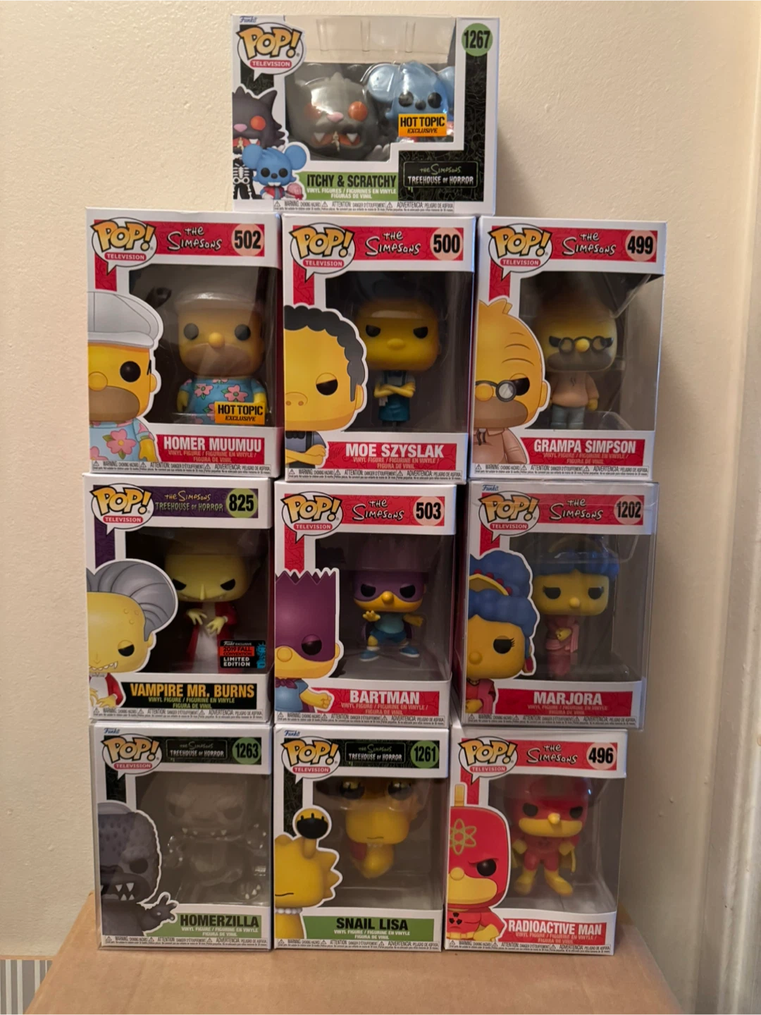$15-$30 each Funko Pop! The Simpsons Collection