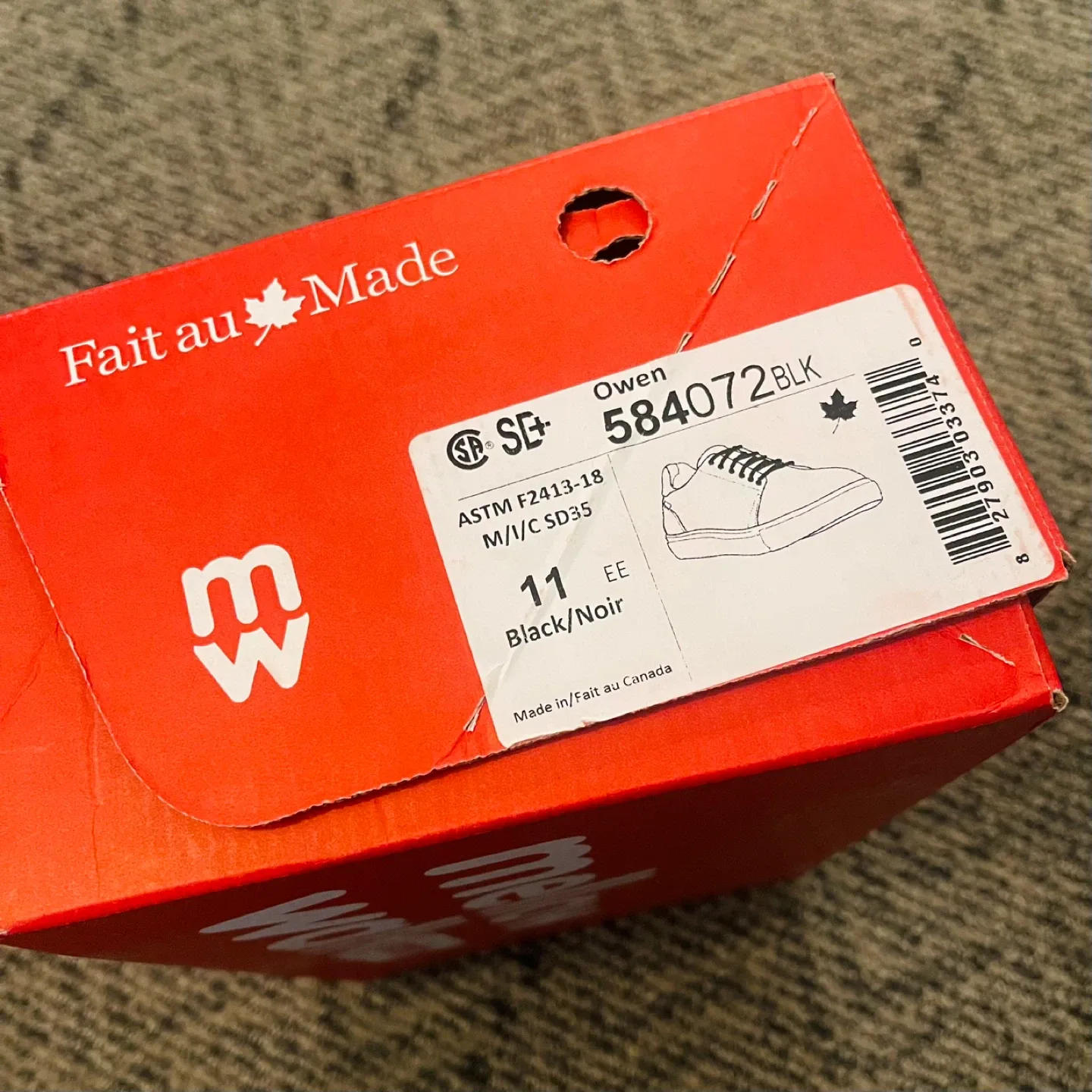 🌟MellowWalk® Men’s Steel Toe Safety Shoes (Size 11, Brand New)🌟 image indicator(2)