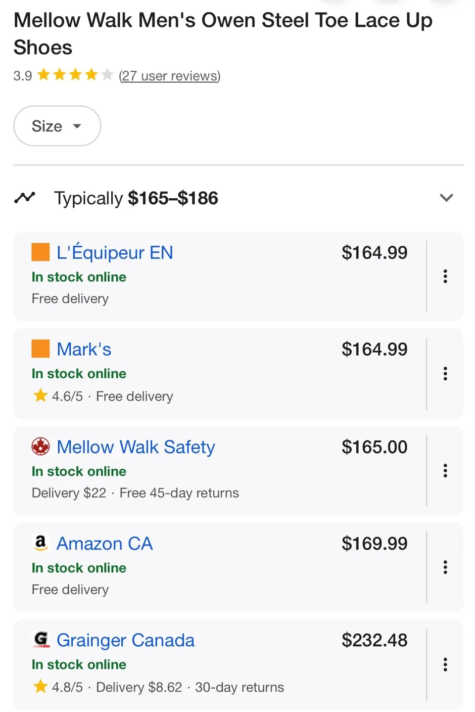 🌟MellowWalk® Men’s Steel Toe Safety Shoes (Size 11, Brand New)🌟 image indicator(9)