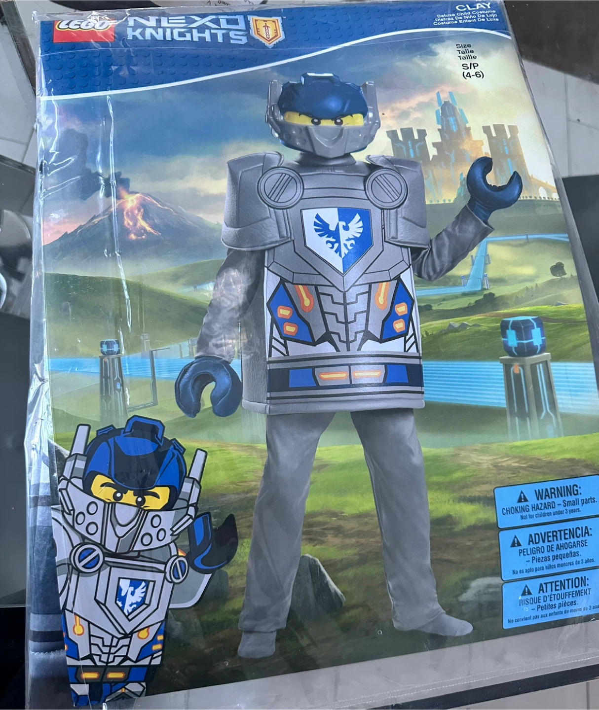 LEGO Nexo Knights Clay Costume - Size S/P (4-6)