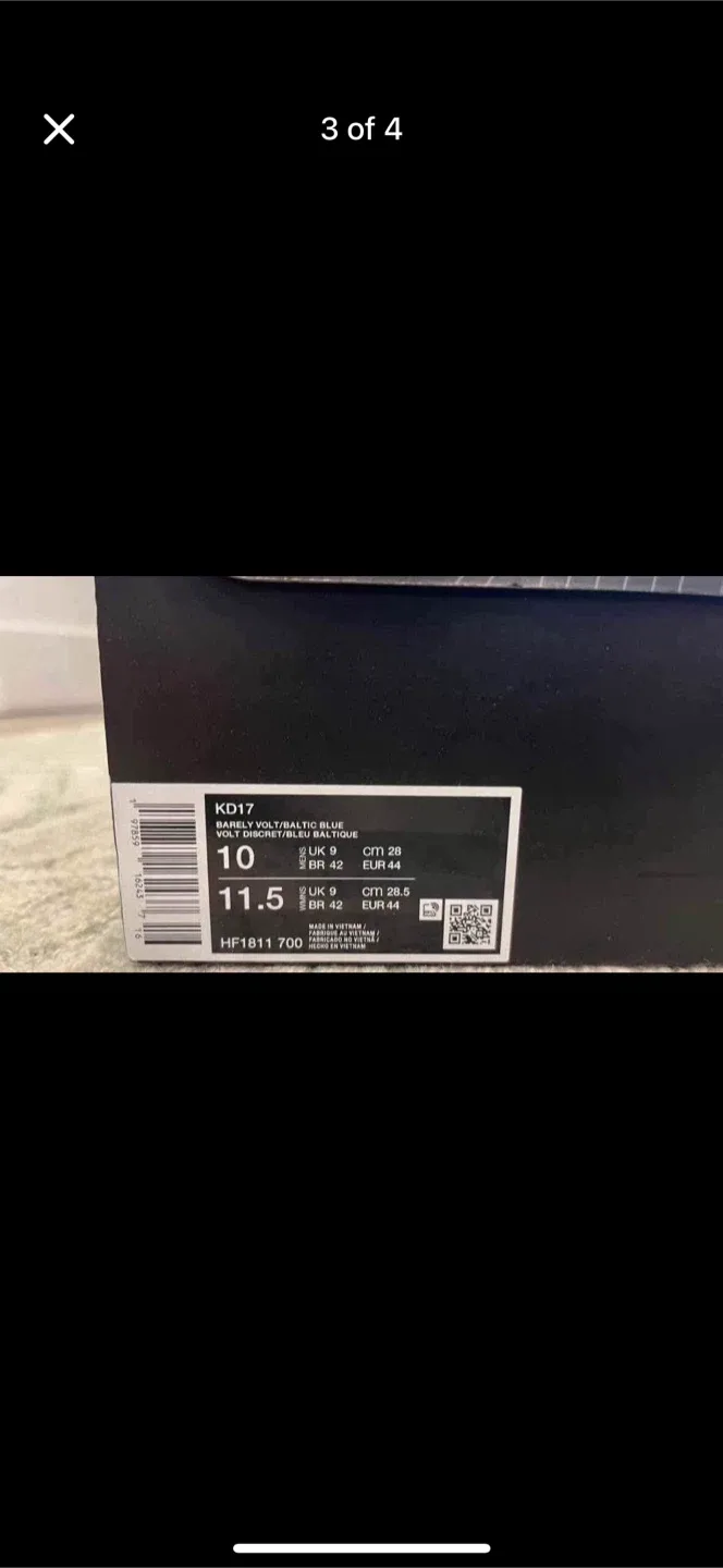 Nike KD17 Barrel Volt Baltic Blue, Size 10 image indicator(3)